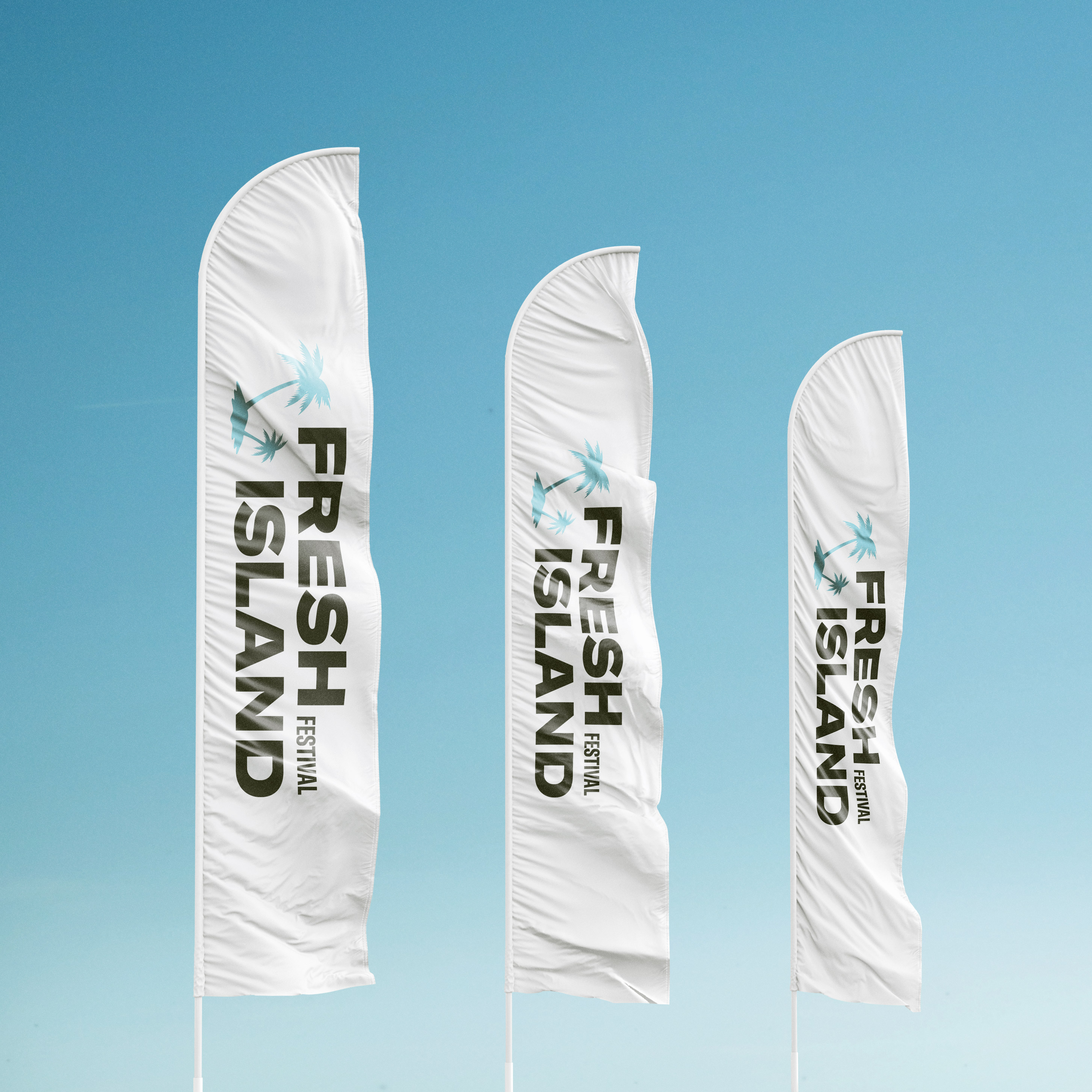 Fresh Island — Beach Flags 02