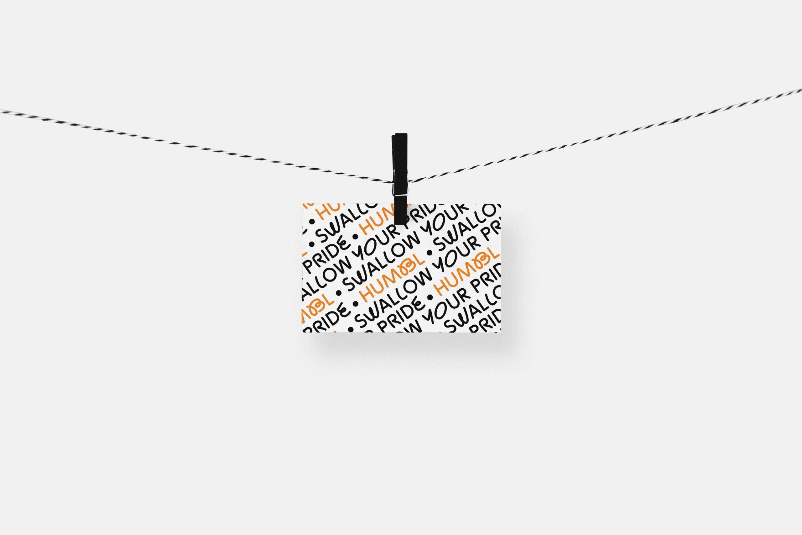 Humbl — Hanging Business Card Mockup scaled