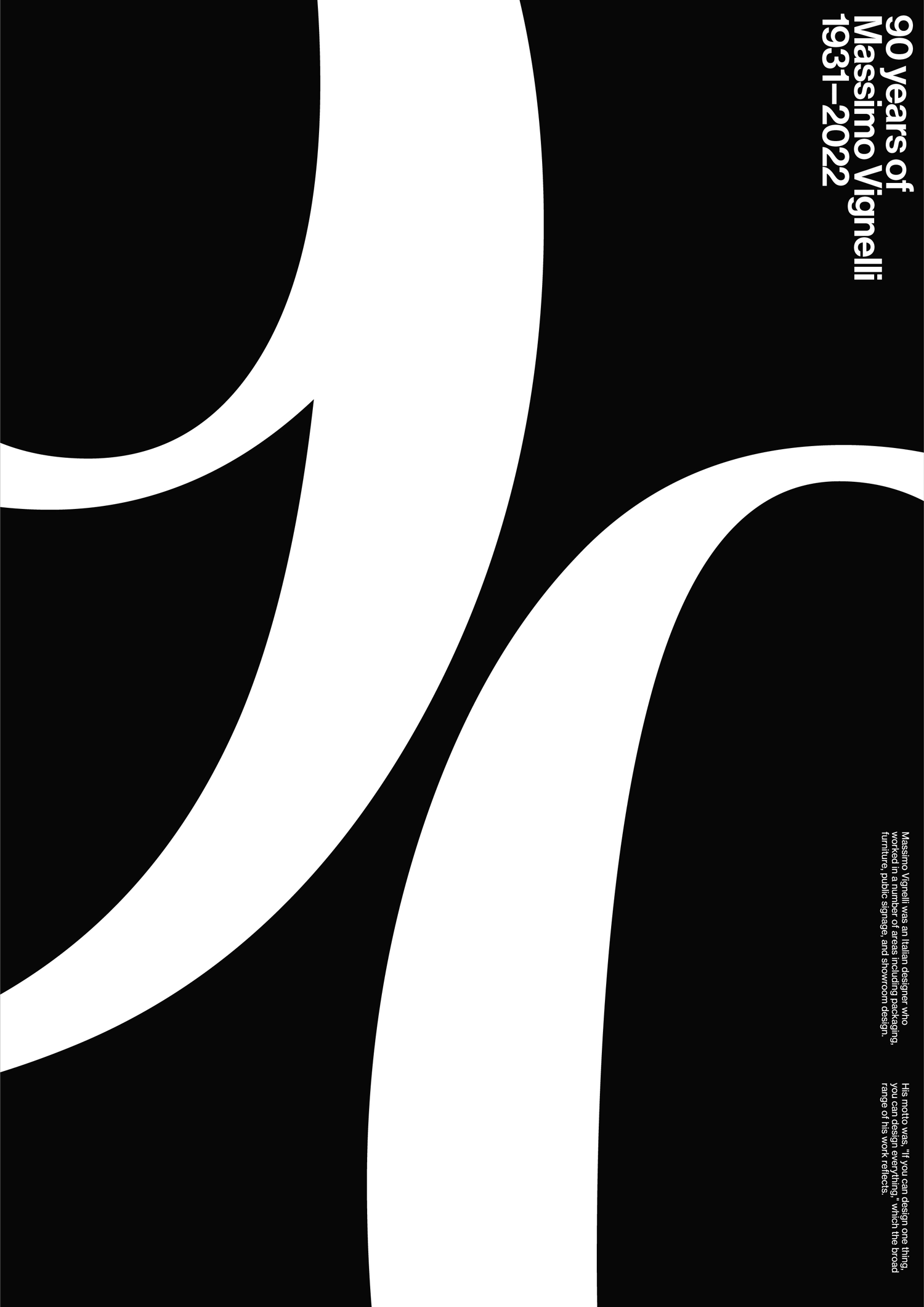 90 aniversario de Vignelli — Vignelli 90 Bodoni