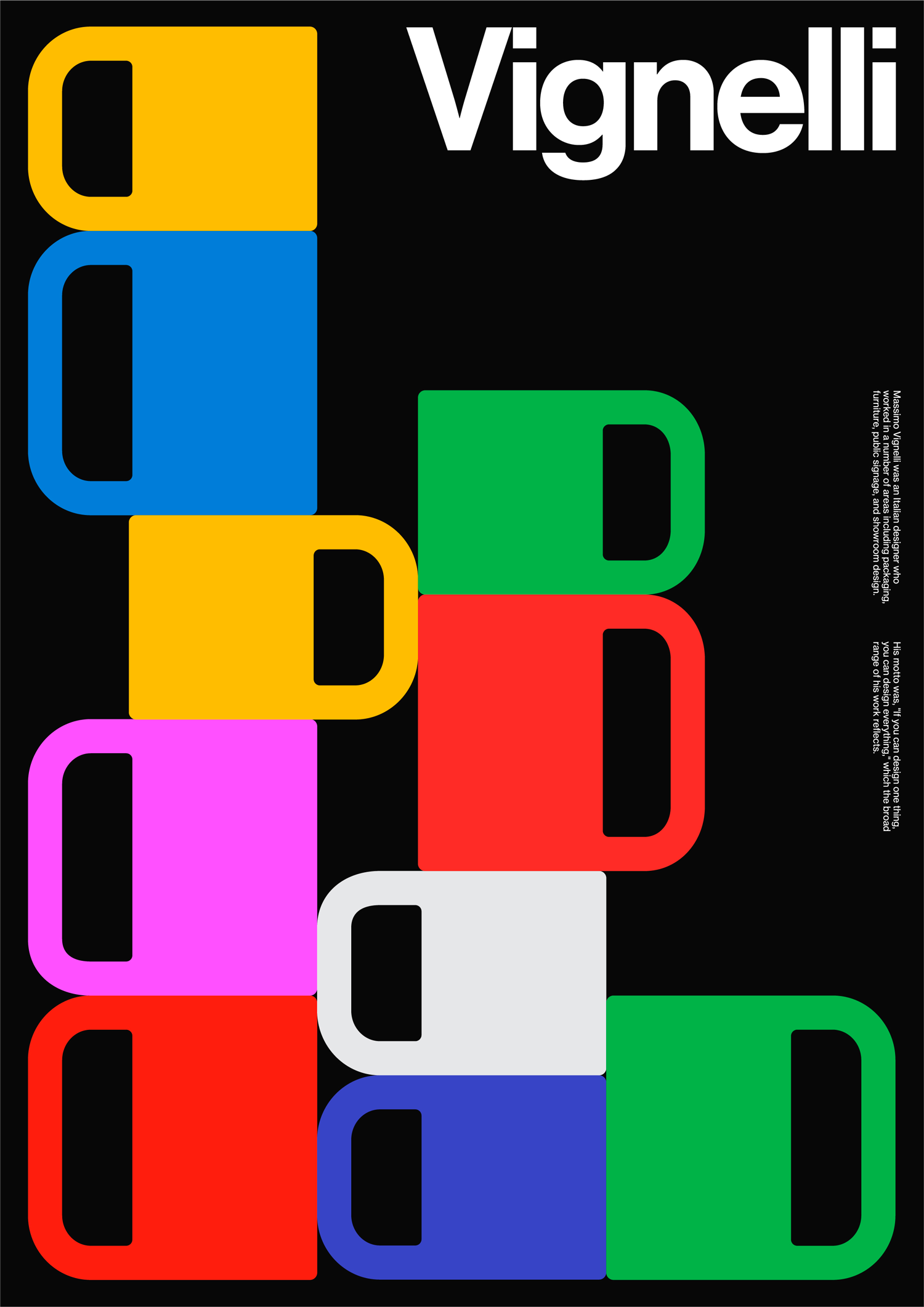 90 aniversario de Vignelli — Vignelli 90 Mugs