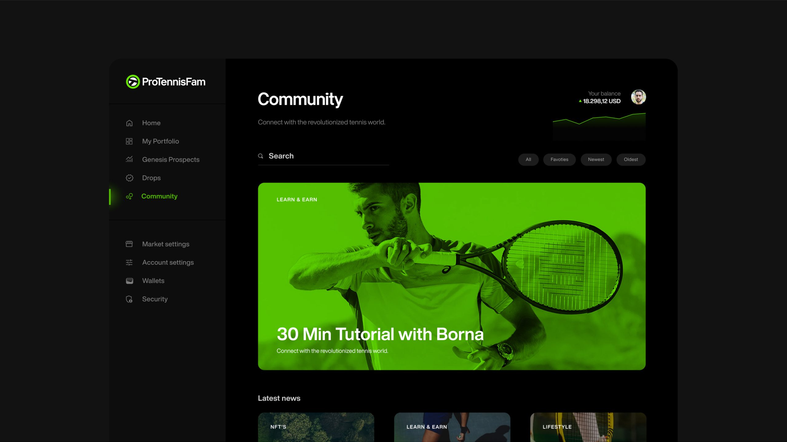 Pro Tennis Fam — PTF Web UI scaled