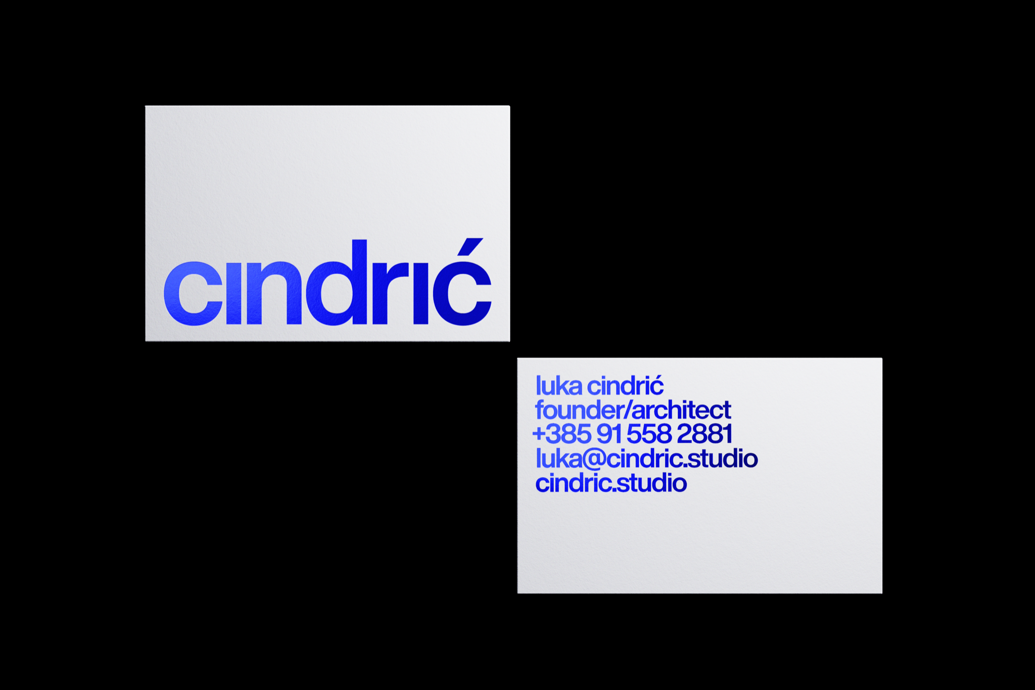 Cindrić — Cindric Vizitka