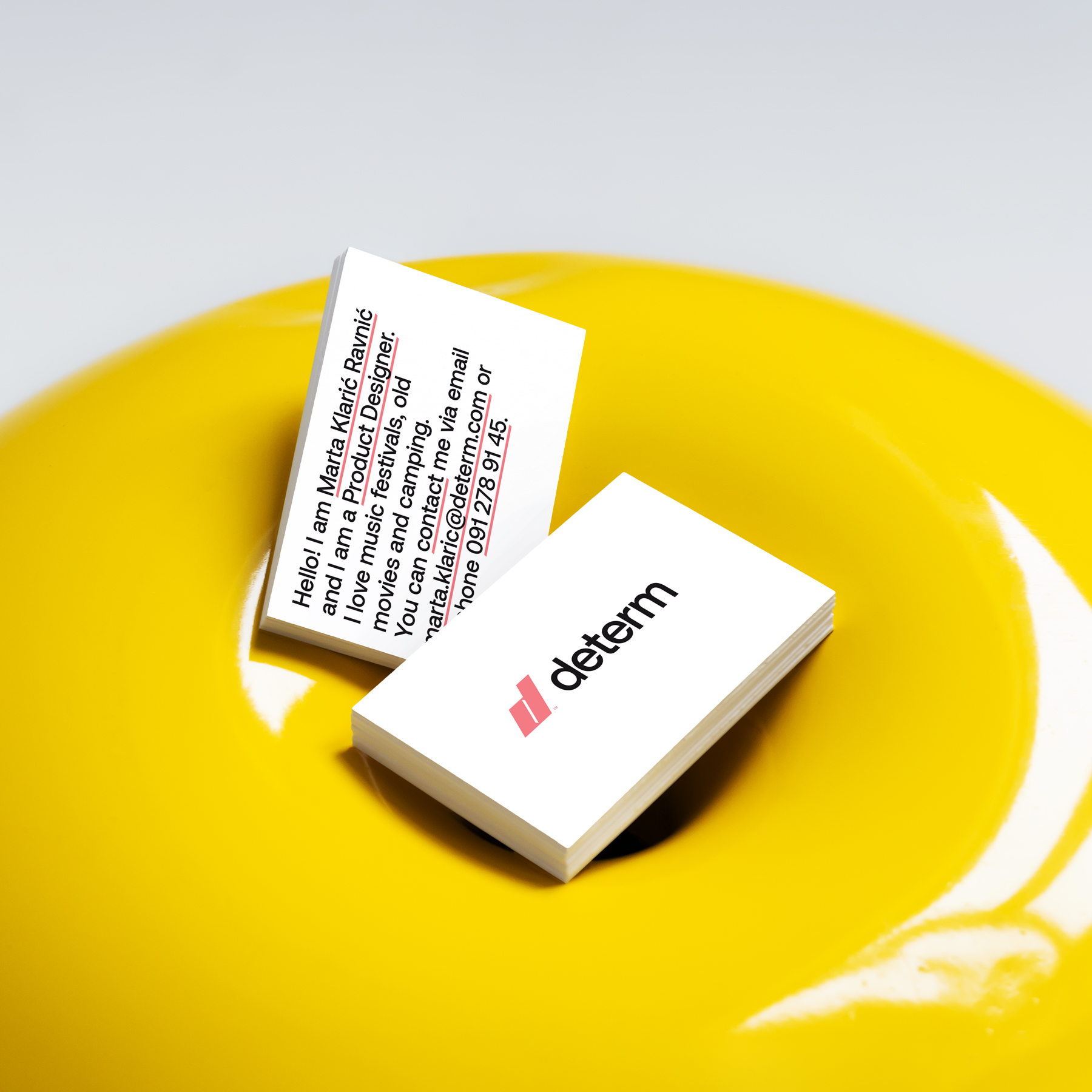Determ — Business Cards