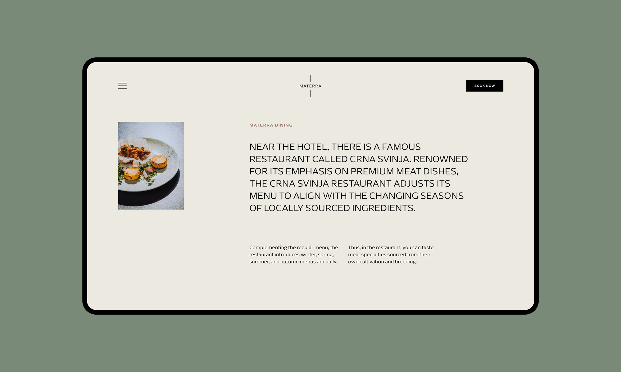 Materra — Tablet Web