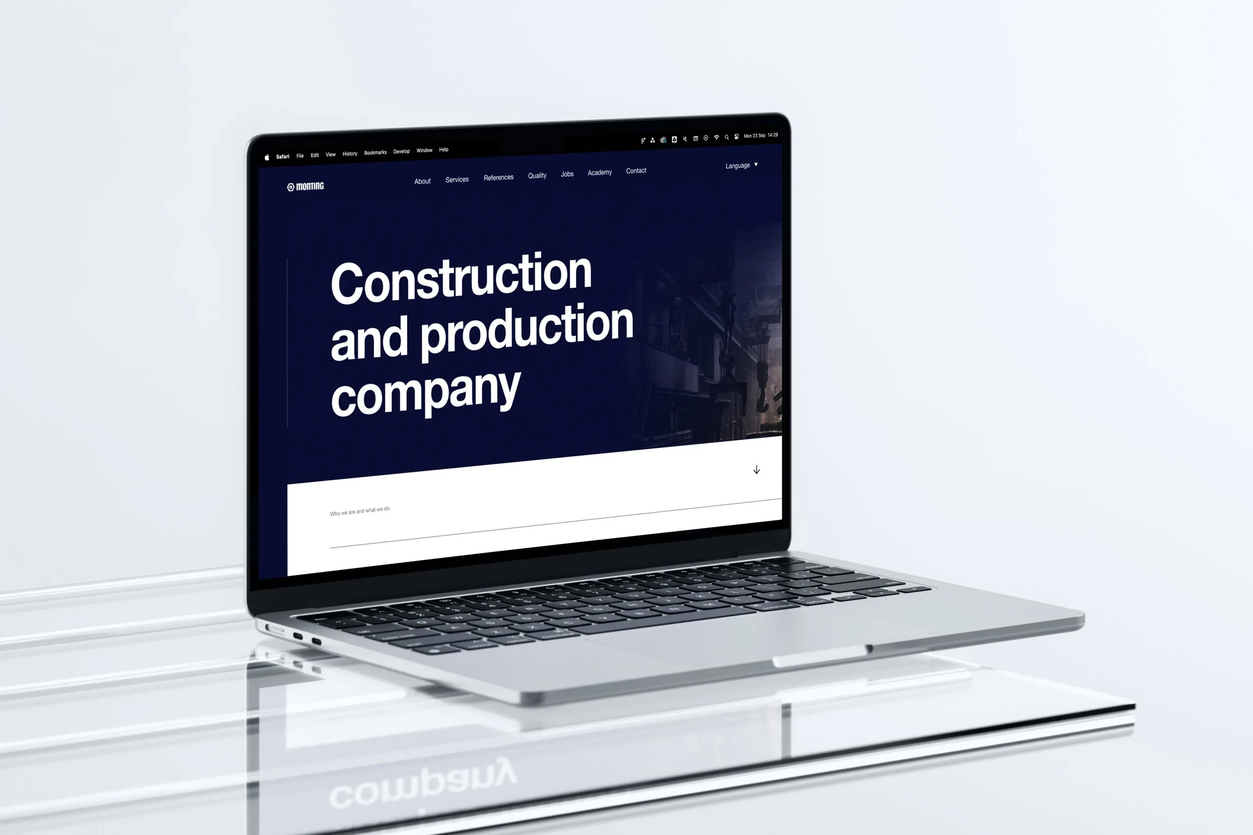 Monting — –Macbook Mockup scaled