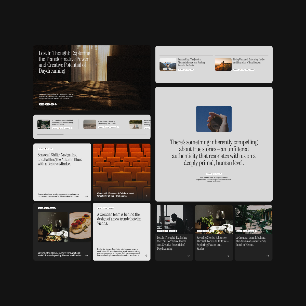 Salud — Layout Mosaic
