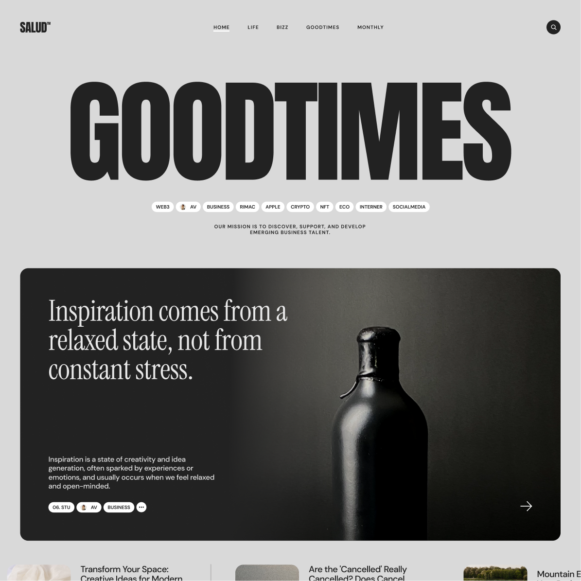 Salud — Layout