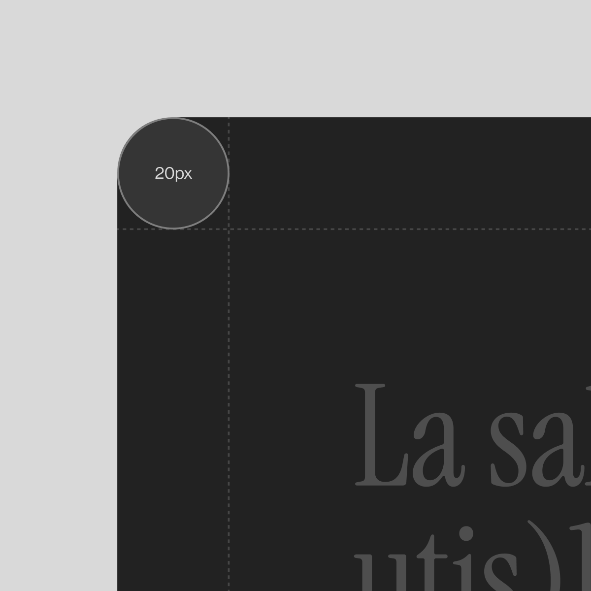 Salud — Rounded detail